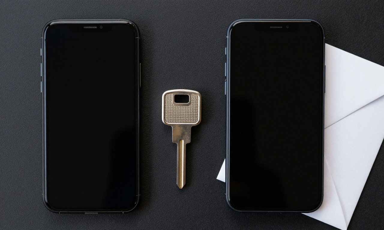 Old and new phones with a physical security key for authenticator migration