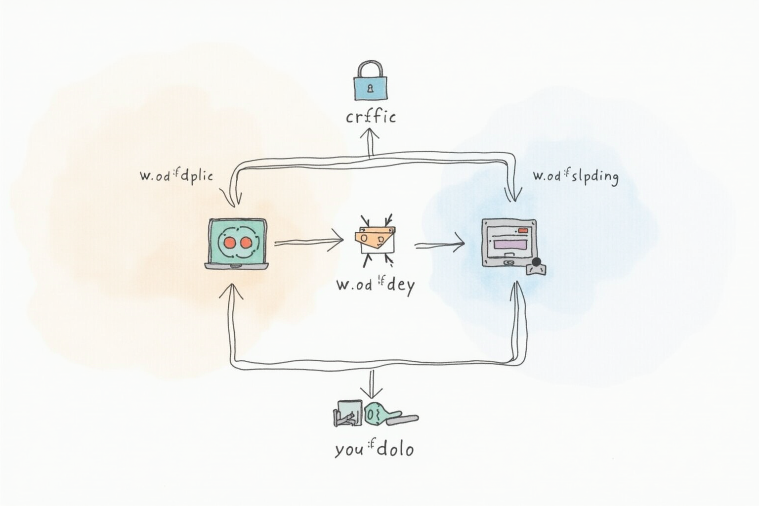 FIDO2 WebAuthn authentication flow diagram with cryptographic key exchange