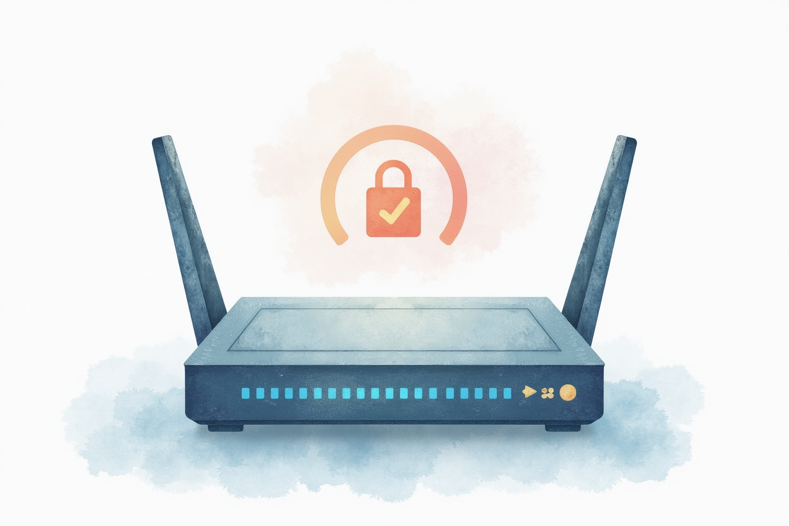 Router firmware update progress bar with security patch notification